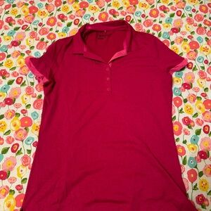 Women’s large Nike golf polo orchards pink